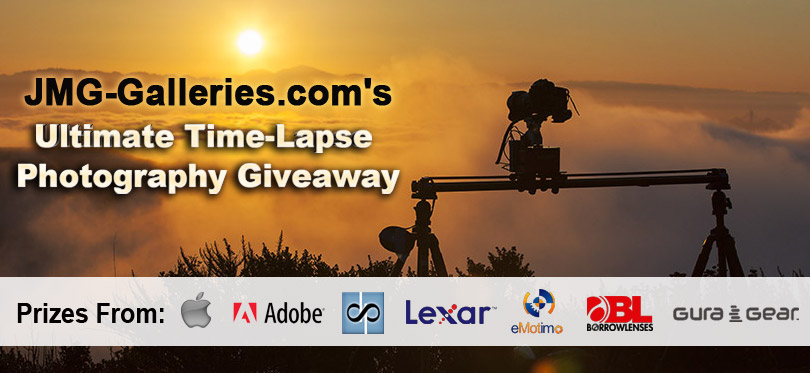 JMG-Galleries.com Ultimate Time-Lapse Photography Giveaway - Over $  5000 in Prizes