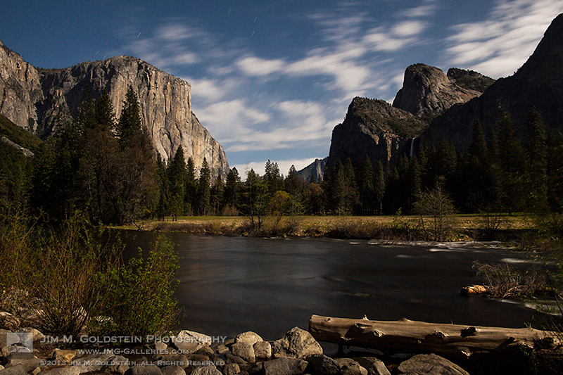 Gates of the Valley By Moonlight, Yosemite