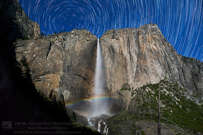Yosemite Falls Moonbow & Star Trails