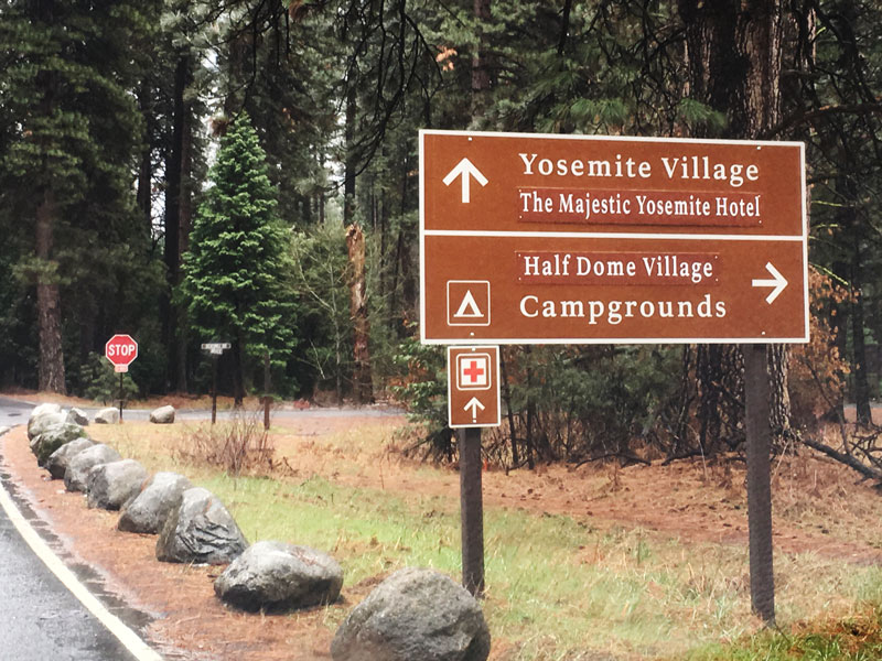 New Roadsigns in Yosemite Valley
