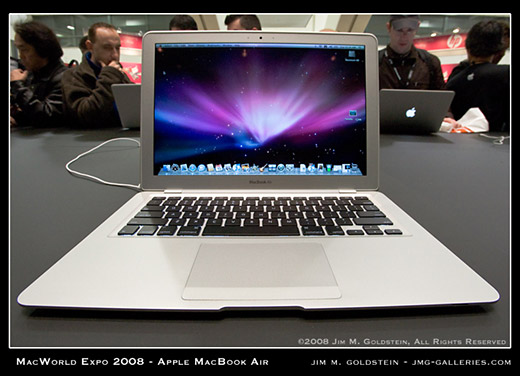 MacWorld Expo MacBook Air Front View