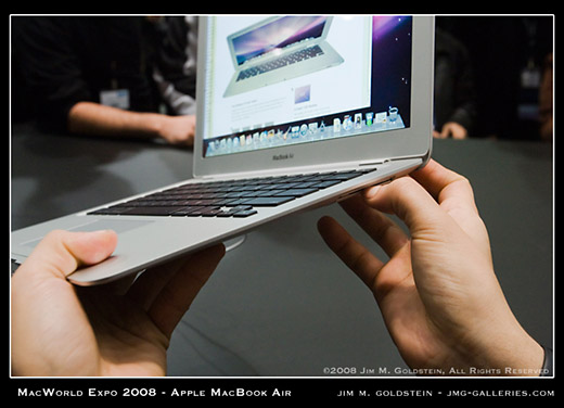 MacWorld Expo MacBook Air Profile and Port Compartment