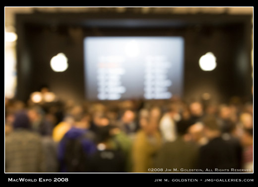 MacWorld Expo it was a blur photo by Jim M. Goldstein