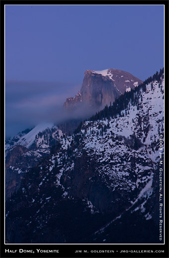 Half Dome, Yosemite landscape photo by Jim M. Goldstein