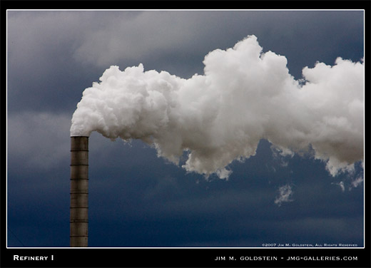 Oil Refinery I by Jim M. Goldstein