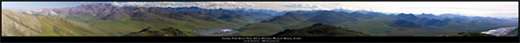 Arctic National Wildlife Refuge - Caribou Pass View To The South Panoramic