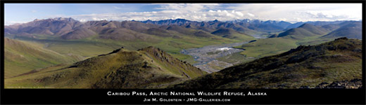 Arctic National Wildlife Refuge - Caribou Pass and Kongakut River Panoramic