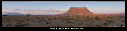 Sunrise at Factory Butte - Caineville Utah