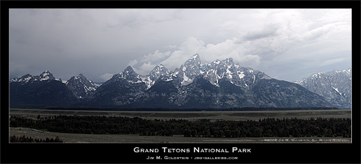 Grand Teton National Park panoramic photo by Jim M. Goldstein