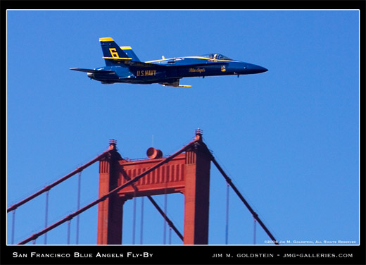 San Francisco Blue Angels Fly-By photo by Jim M. Goldstein