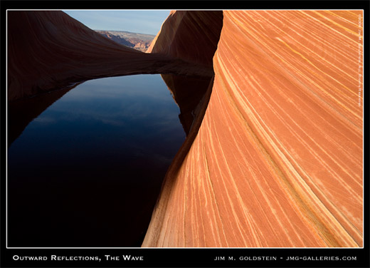 Outward Reflection, The Wave photographed by Jim M. Goldstein