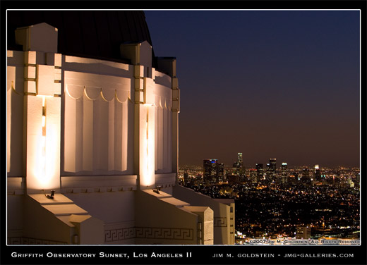 Griffith Observatory Sunset, Los Angeles II travel photo by Jim M. Goldstein