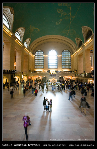 Grand Central Station, New York city photo by Jim M. Goldstein