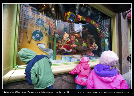 Macy's Christmas Window Display - Naughty or Nice photo by Jim M. Goldstein