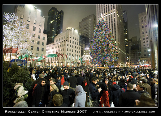 Rockefeller Center Christmas Madness 2007 photo by Jim M. Goldstein