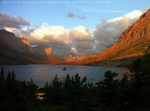 Sunrise at Wild Goose Island, Glacier National Park - via my iPhone