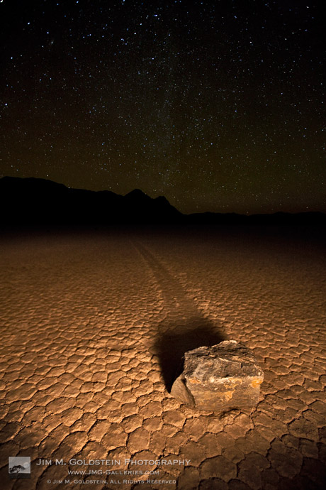Racetrack by Starlight - Death Valley National Park, California