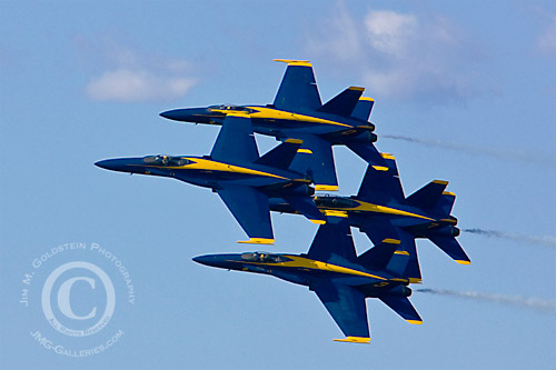 Blue Angels in Formation Fleet Week 2008