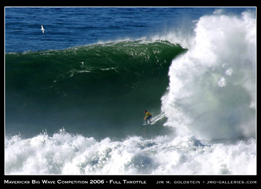 Mavericks Surf Contest - Full Throttle photo by Jim M. Goldstein