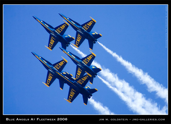 Blue Angels in Formation at Fleetweek San Francisco 2006
