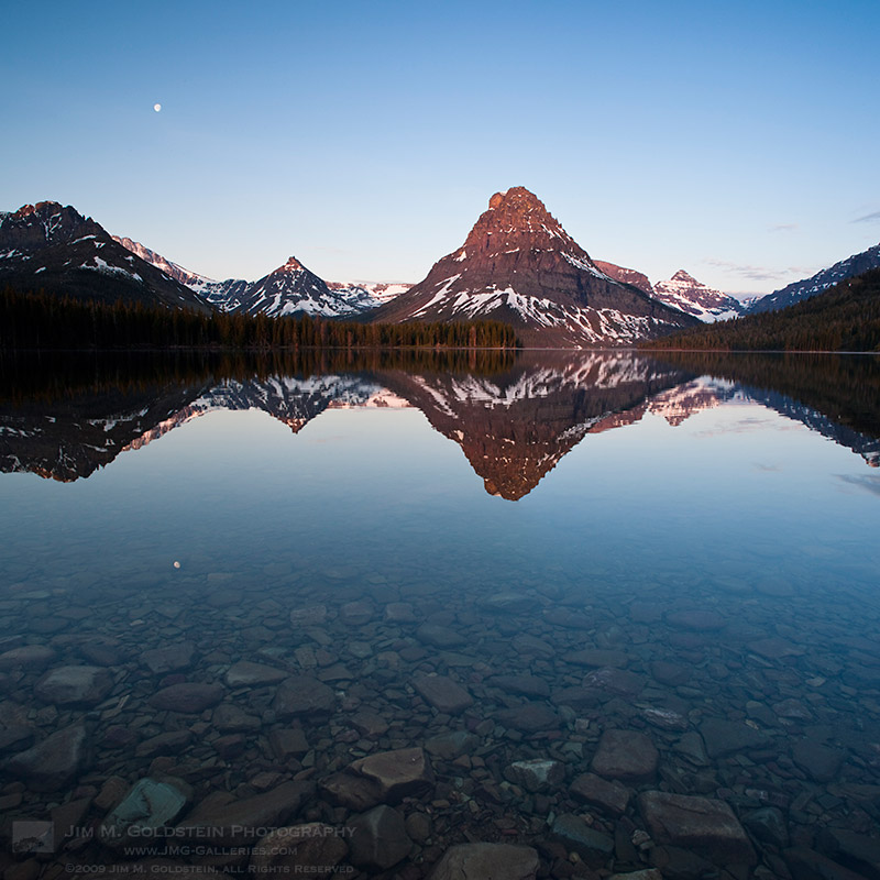 Sinopah Mountain Reflected in Two Medicine Lake at Sunrise II Sinopah Mountain Reflected in Two Medicine Lake at Sunrise II