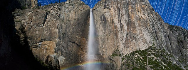 Yosemite Falls Moonbow & Star Trails