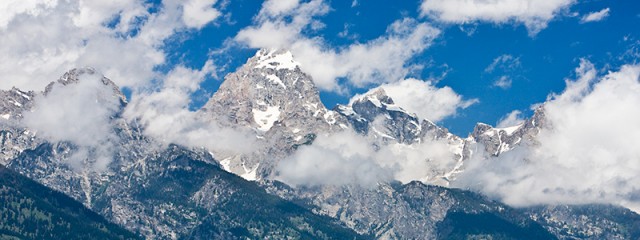 Grand Teton Peak in the Clouds