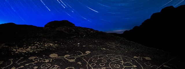 Celestial Influences: Petroglyphs and Star Trails