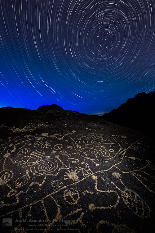 Celestial Influences: Petroglyphs and Star Trails