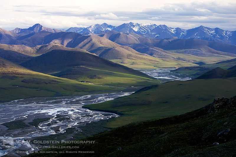 Morning View of the Kongakut River Valley Caribou Pass, Arctic National Wildlife Refuge