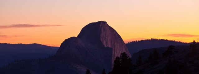 Half Dome Sunset from Olmstead Point, Yosemite