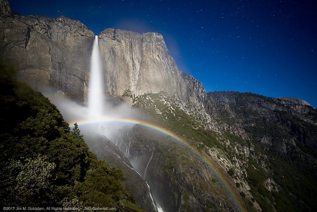 Upper Yosemite Falls Moonbow - May 9 2017