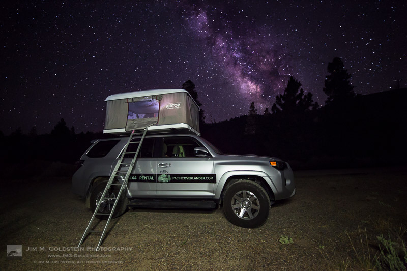 PacificOverlander.com Truck Under the Milkyway