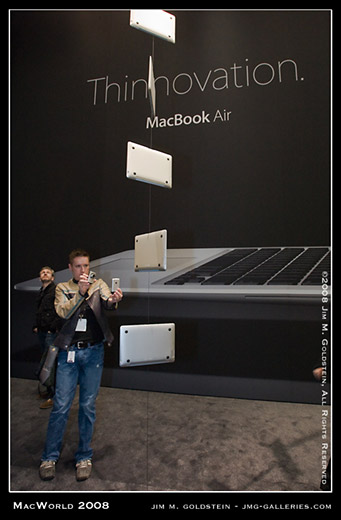 MacWorld Expo MacBook Air Display and Crowd