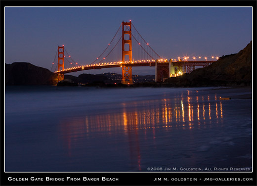 Golden Gate Bridge From Baker Beach photo by Jim M. Goldstein