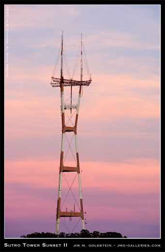 Sutro Tower Sunset II photo by Jim M. Goldstein