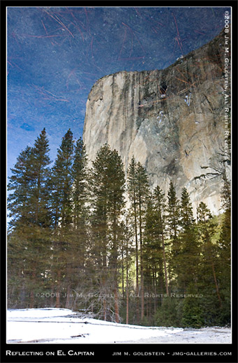 Reflecting on El Capitan, Yosemite