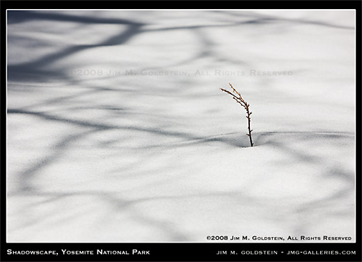 Shadowscape, Yosemite National Park nature photo by Jim M. Goldstein