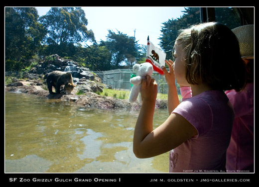 Grizzly Gulch Grand Opening with Kachina and Kiona the grizzly bears