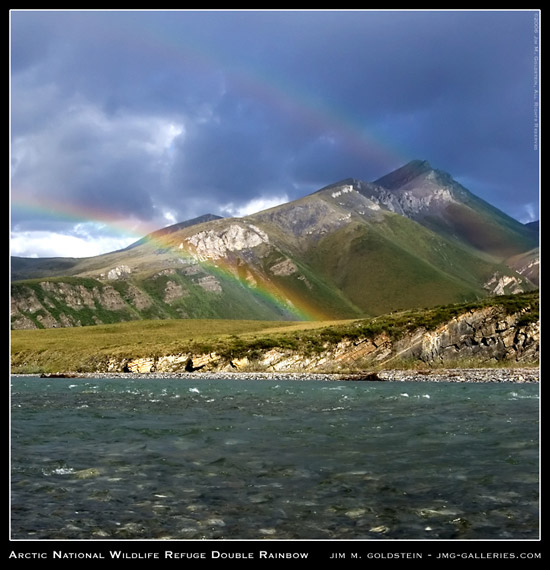 Arctic National Wildlife Refuge Double Rainbow