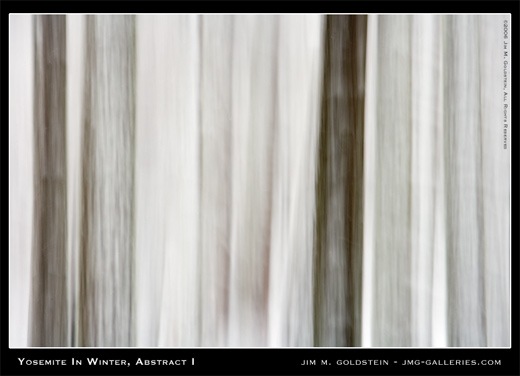 Yosemite in Winter, Abstract I photo by Jim M. Goldstein