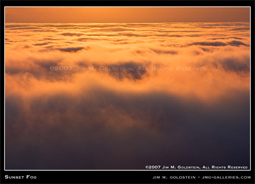 Sunset Fog photo by Jim M. Goldstein