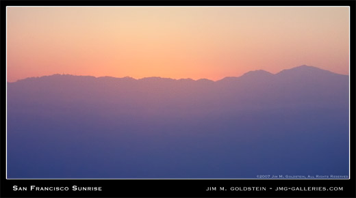San Francisco Sunrise landscape photo by Jim M. Goldstein