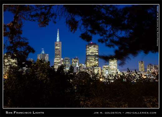 San Francisco Lights cityscape by Jim M. Goldstein