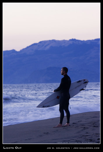 Lights Out surf photo by Jim M. Goldstein