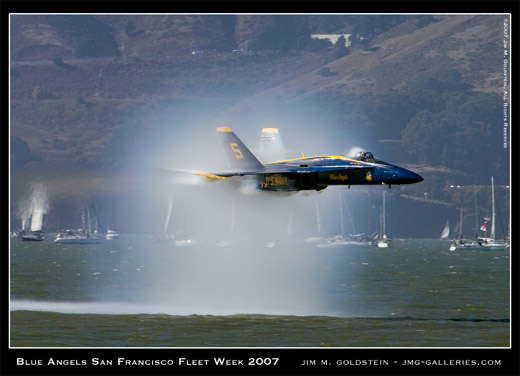 Blue Angels, San Francisco Fleet Week 2007, photo by Jim M. Goldstein