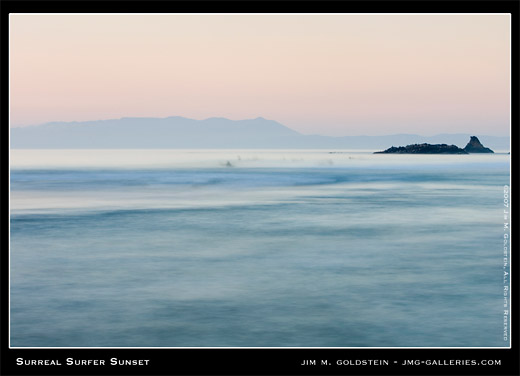 Surreal Surfer Sunset photo by Jim M. Goldstein