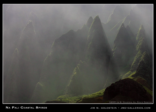 Ka'anapali Coastal Spires landscape photograph by Jim M. Goldstein