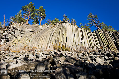 Basalt Column Cliff - Devils Postpile National Monument