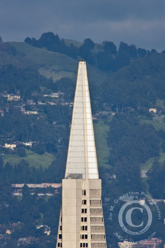Transamerica Pyramid & Berkeley Hills